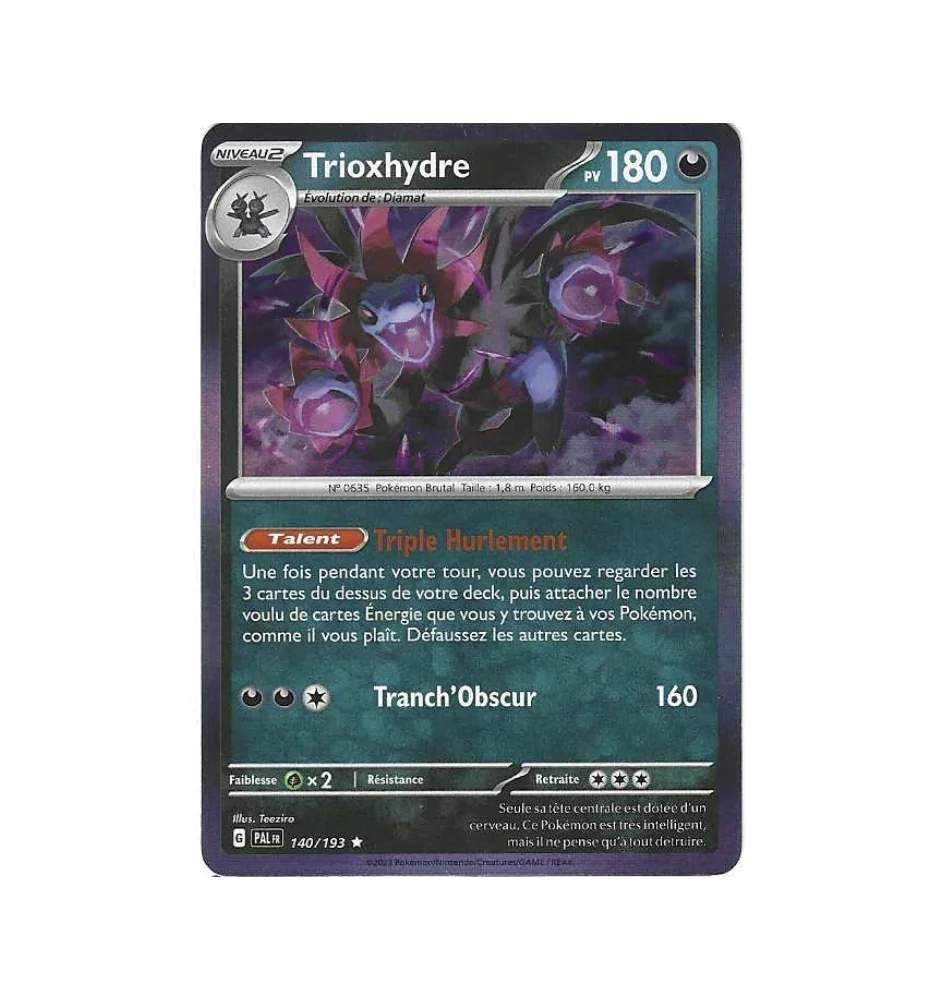 Trioxhydre 140/193 Holo Evolutions à paldéa