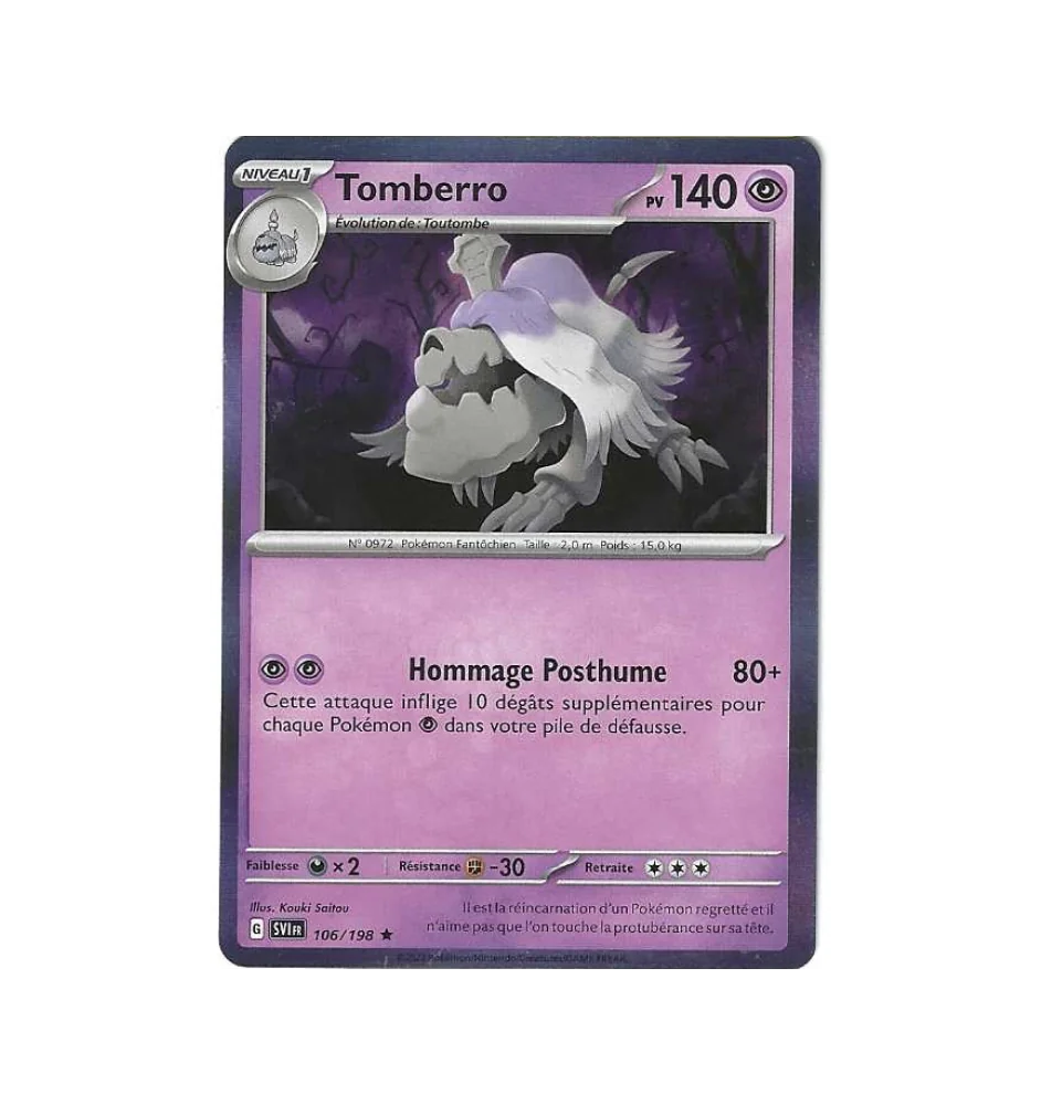 Tomberro 106/198 Holo SV1 Ecarlate Et Violet