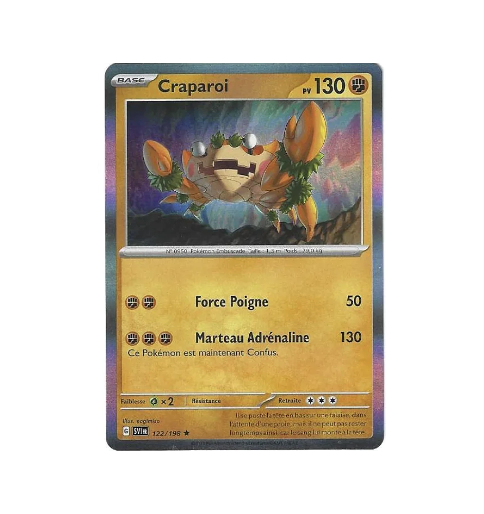 Craparoi 122/198 Holo SV1 Ecarlate Et Violet
