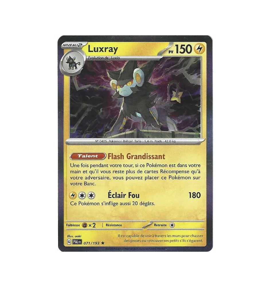 Luxray 071/193 Holo PAL Evolutions à paldéa