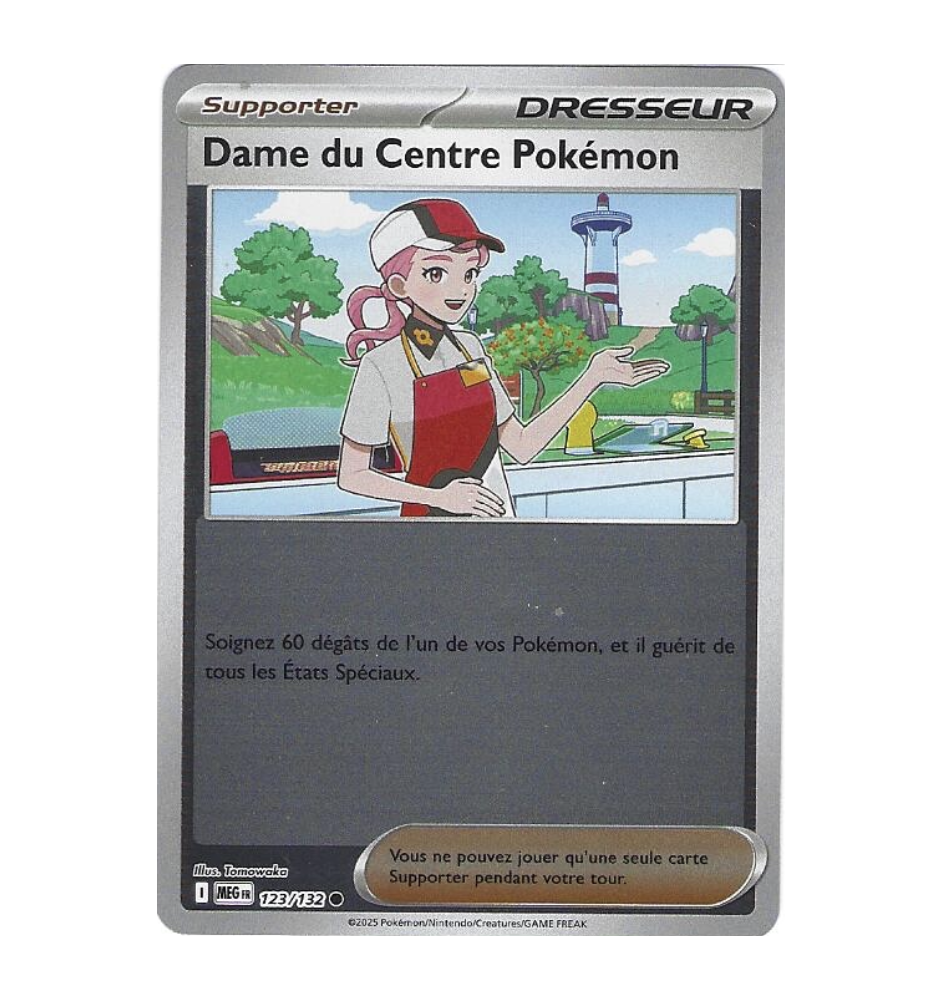 Dresseur Dame Du Centre Pokemon 123/132 Reverse