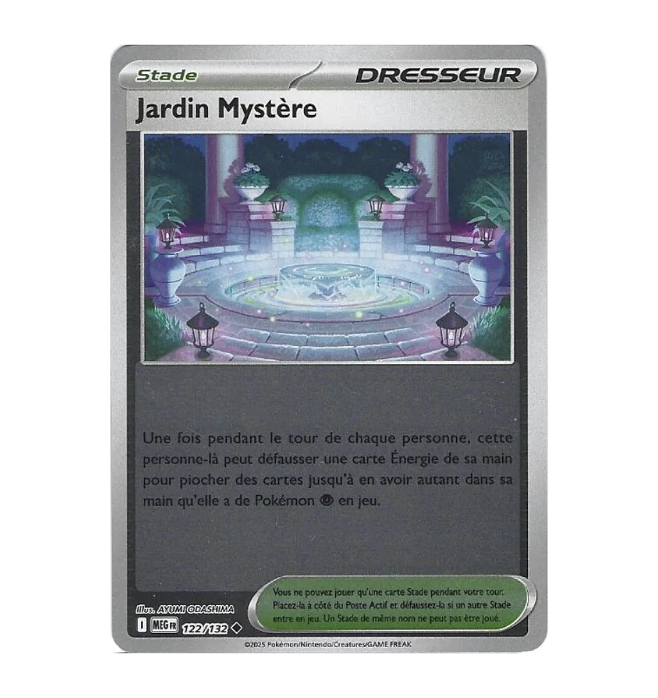 Dresseur Jardin Mystère 122/132 Reverse MEG Méga-Evolution