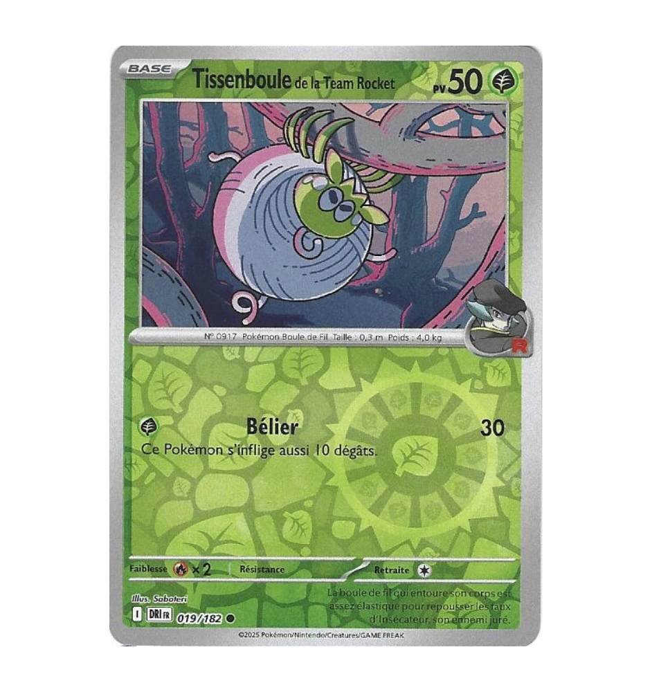 Tissenboule De La Team Rocket 019/182 Reverse