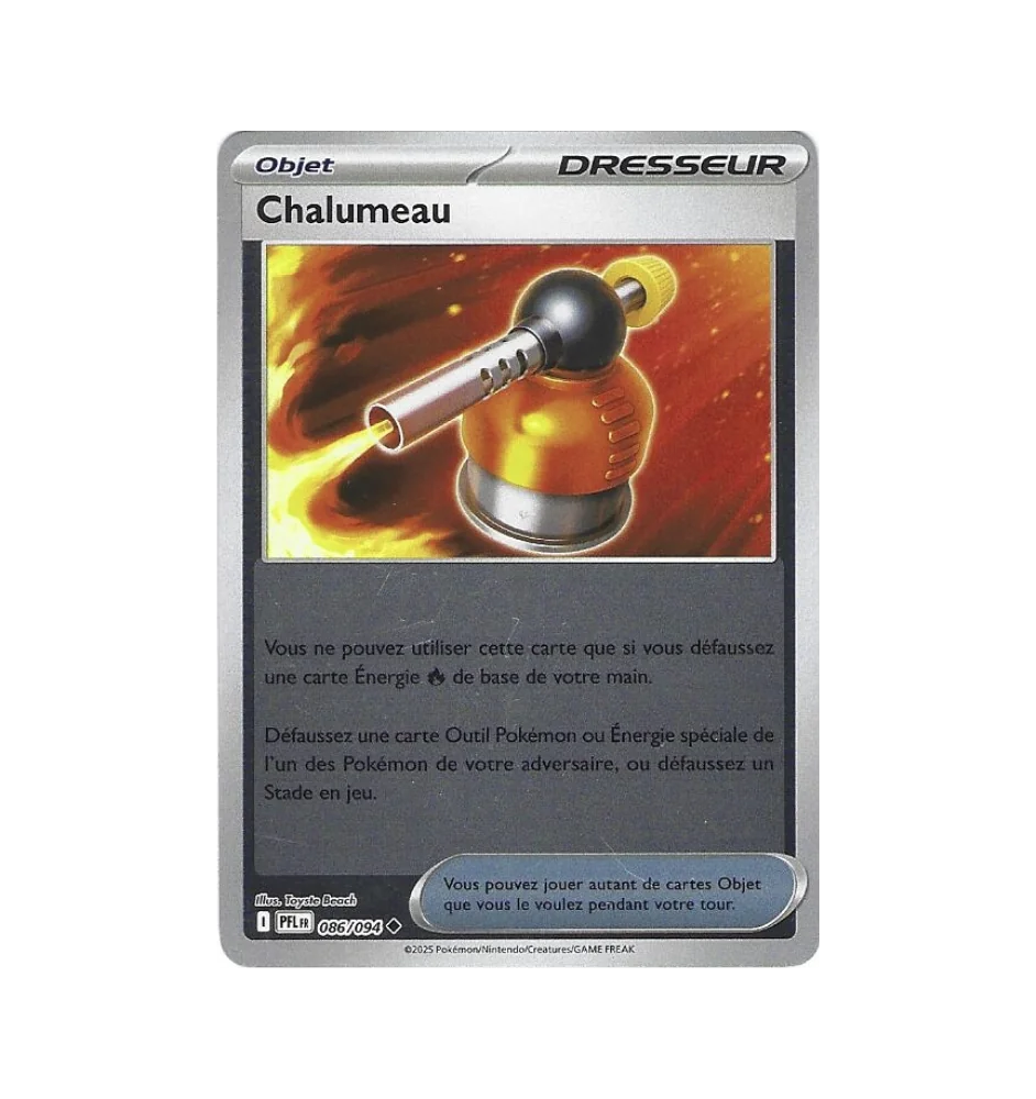 Dresseur Chalumeau 086/094 Reverse PFL Flammes Fantasmagoriques