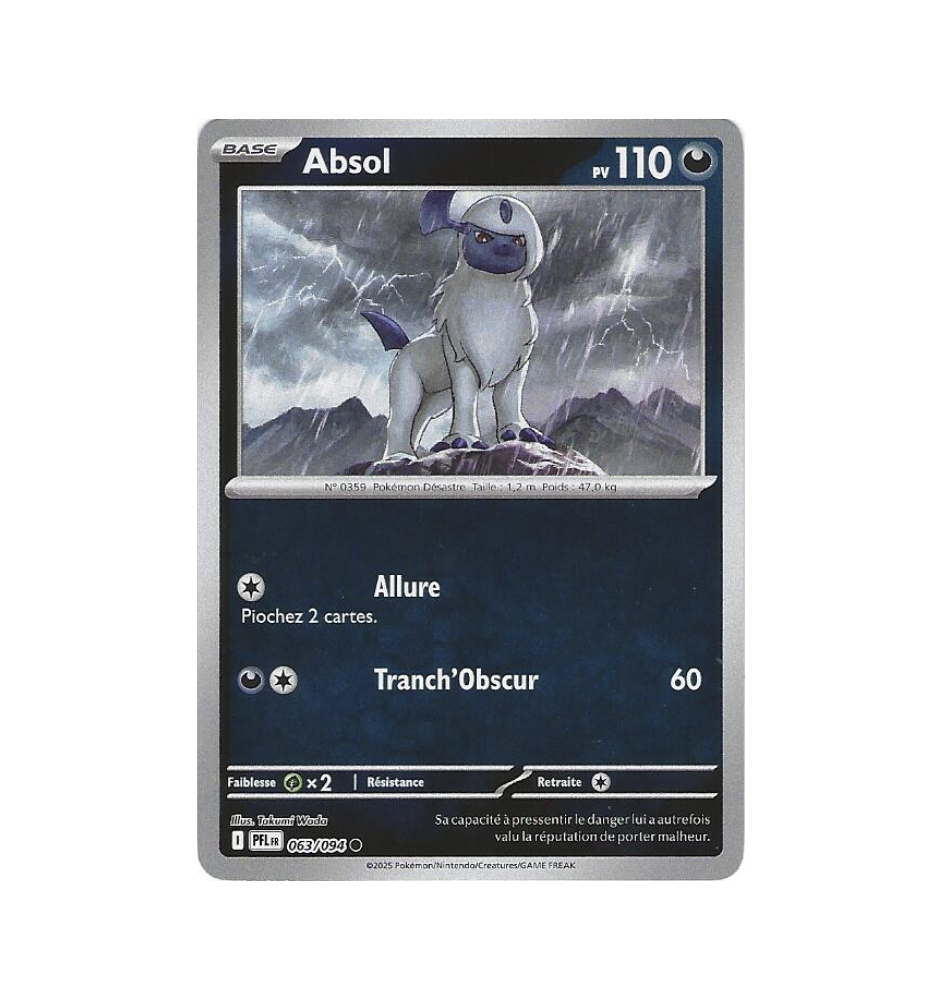Absol 063/094 Reverse