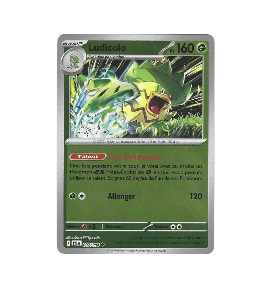 Ludicolo 007/094 Reverse PFL Flammes Fantasmagoriques