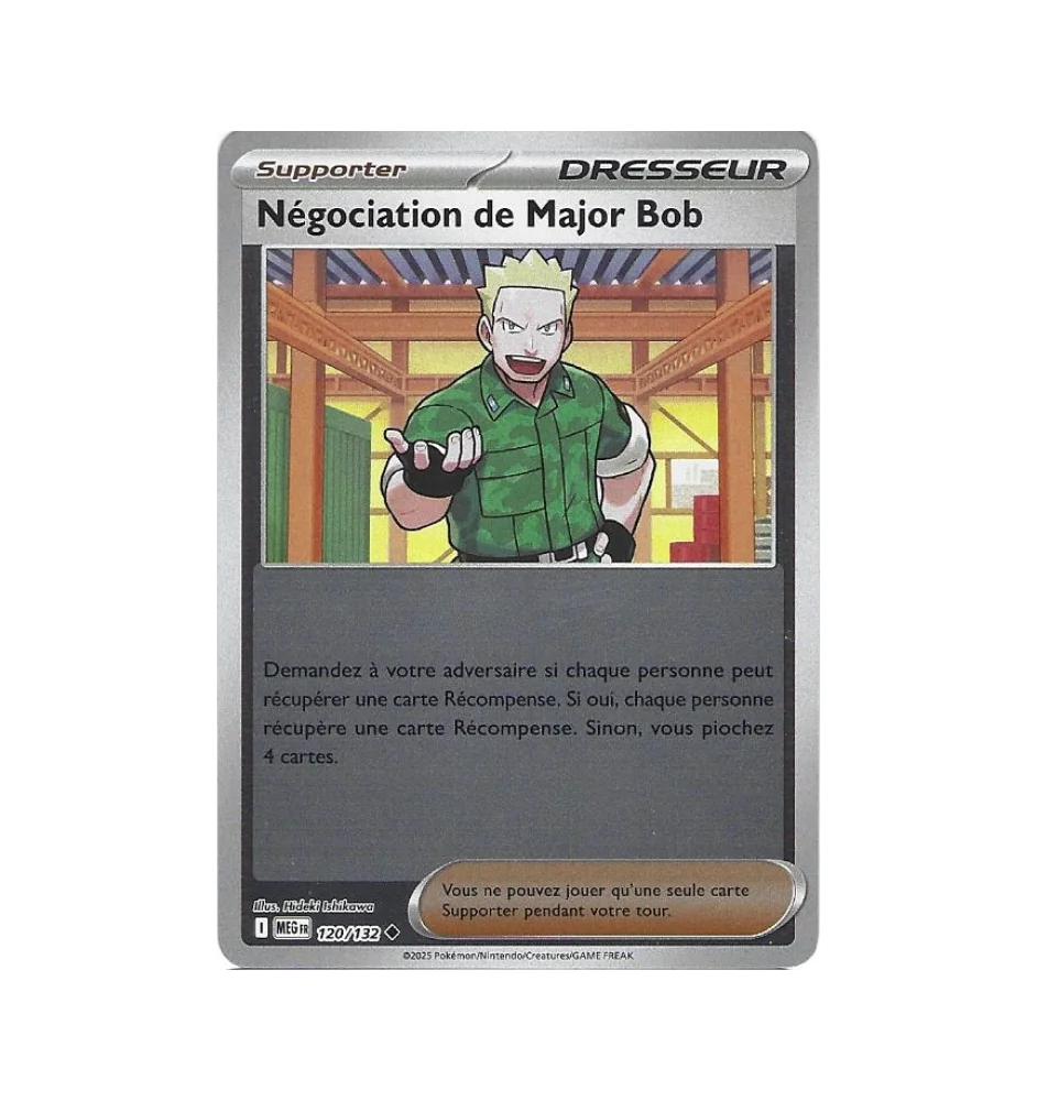 Dresseur Négociation De Major Bob 120/132 Reverse MEG Méga-Evolution