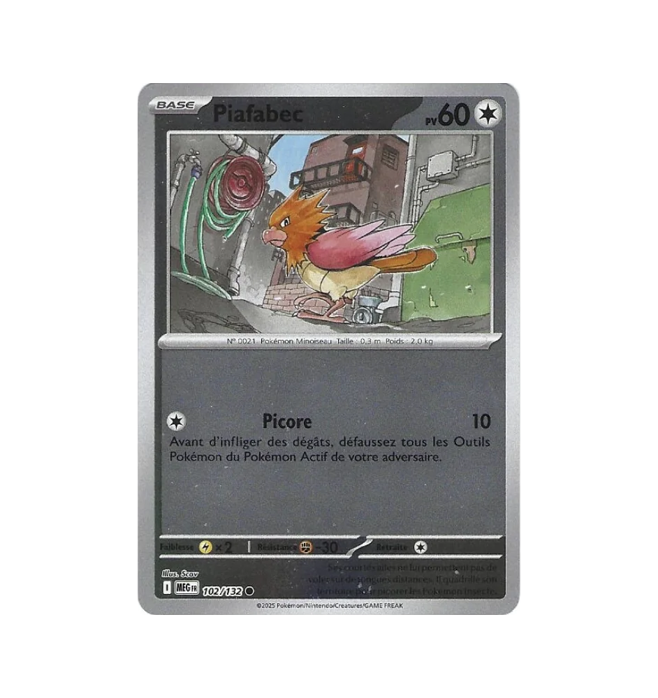 Piafabec 102/132 Reverse MEG Méga-Evolution