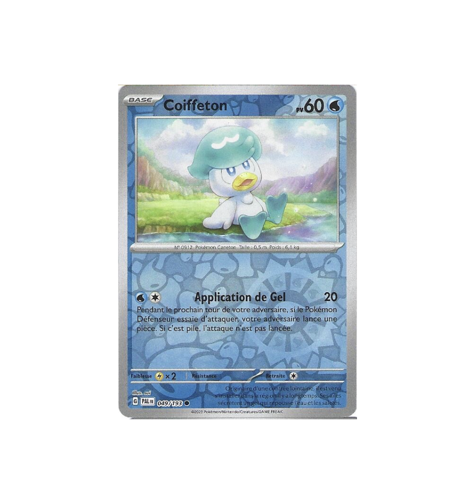 Coiffeton 049/193 Reverse