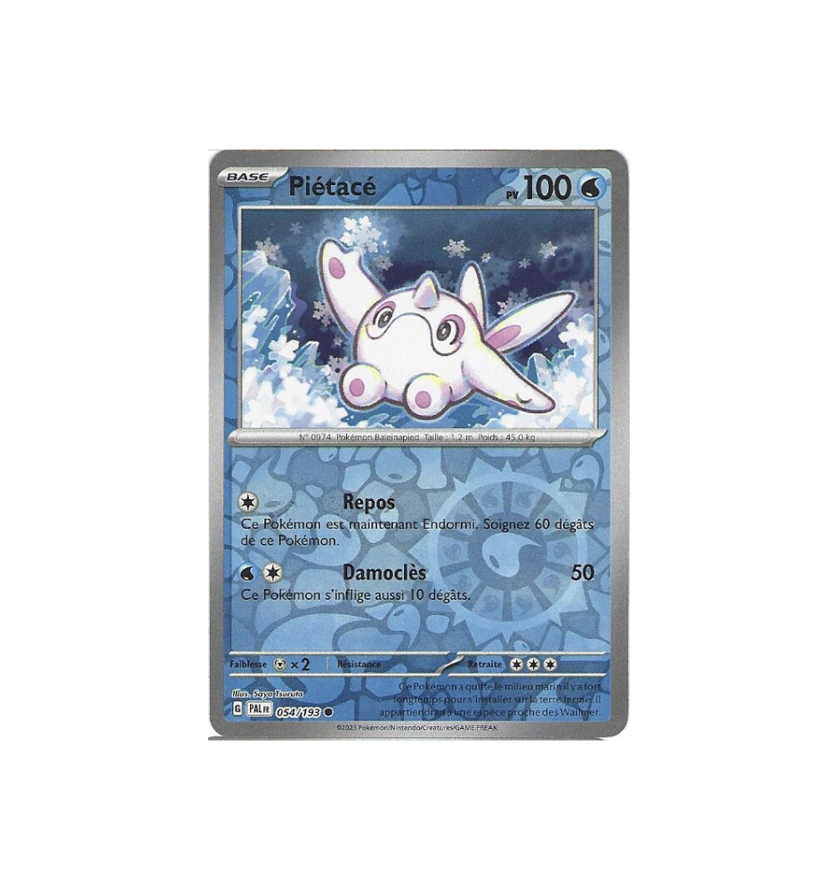 Piétacé 054/193 Reverse