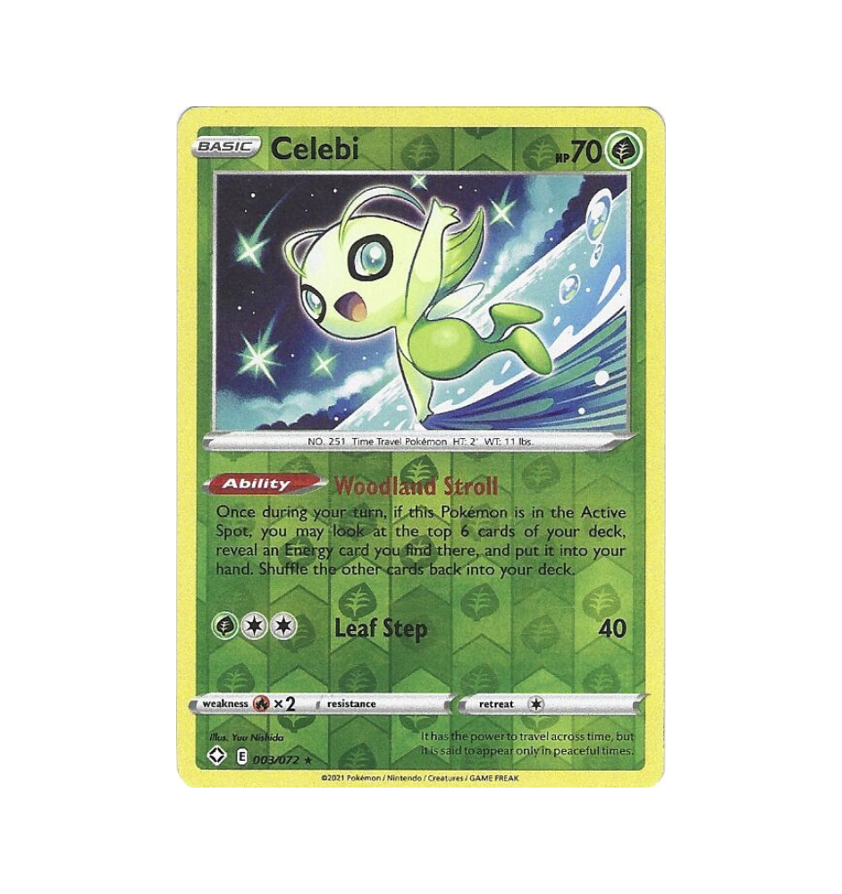Celebi 003/072 Reverse