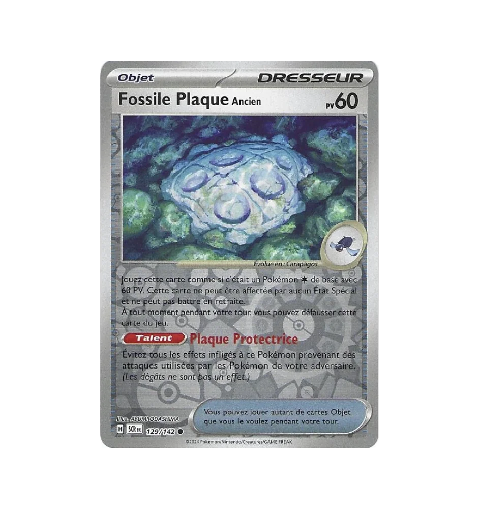 Fossil Trainer: Ancient Badge 129/142 Reverse