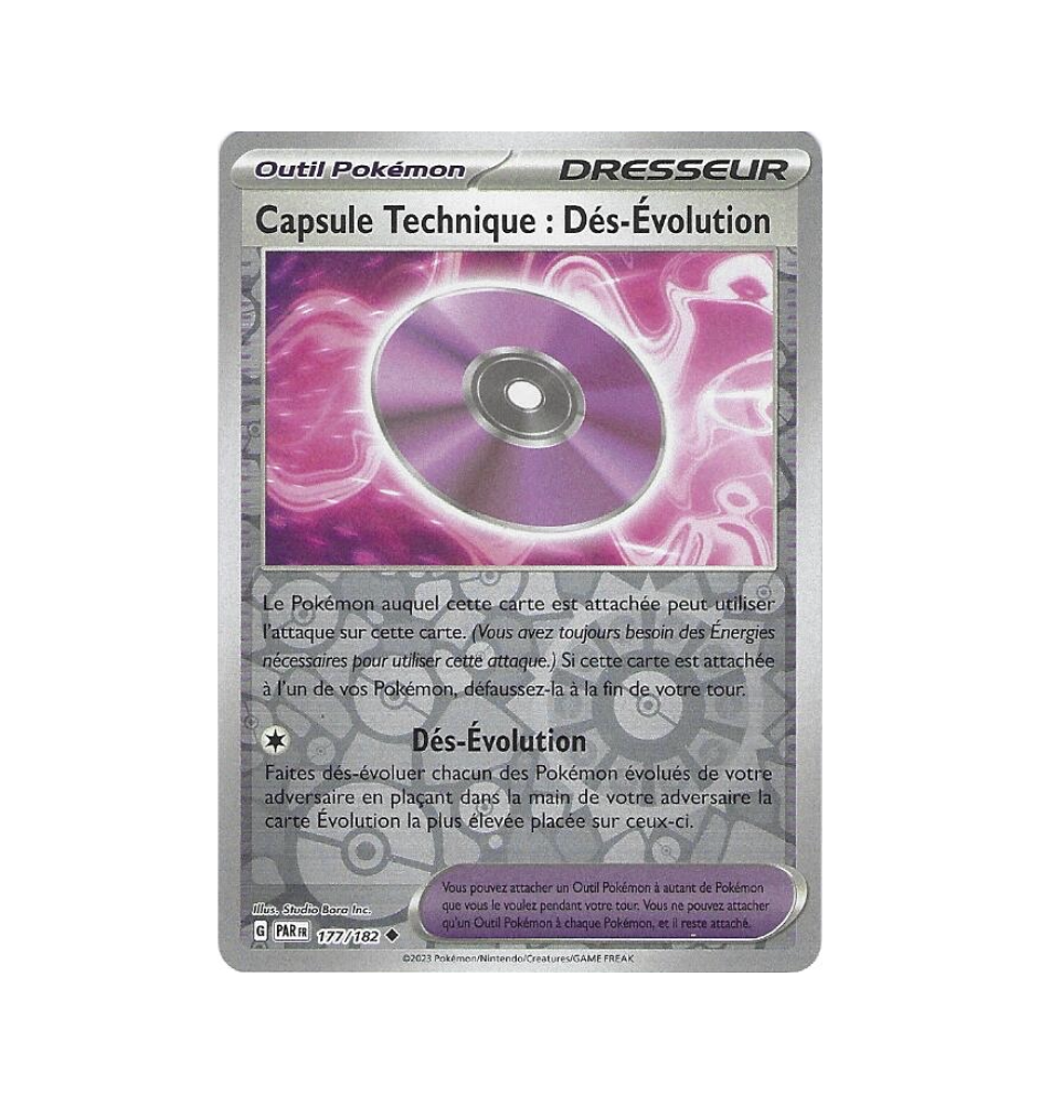 Dresseur Capsule Technique : Dès Evolution 177/182 Reverse