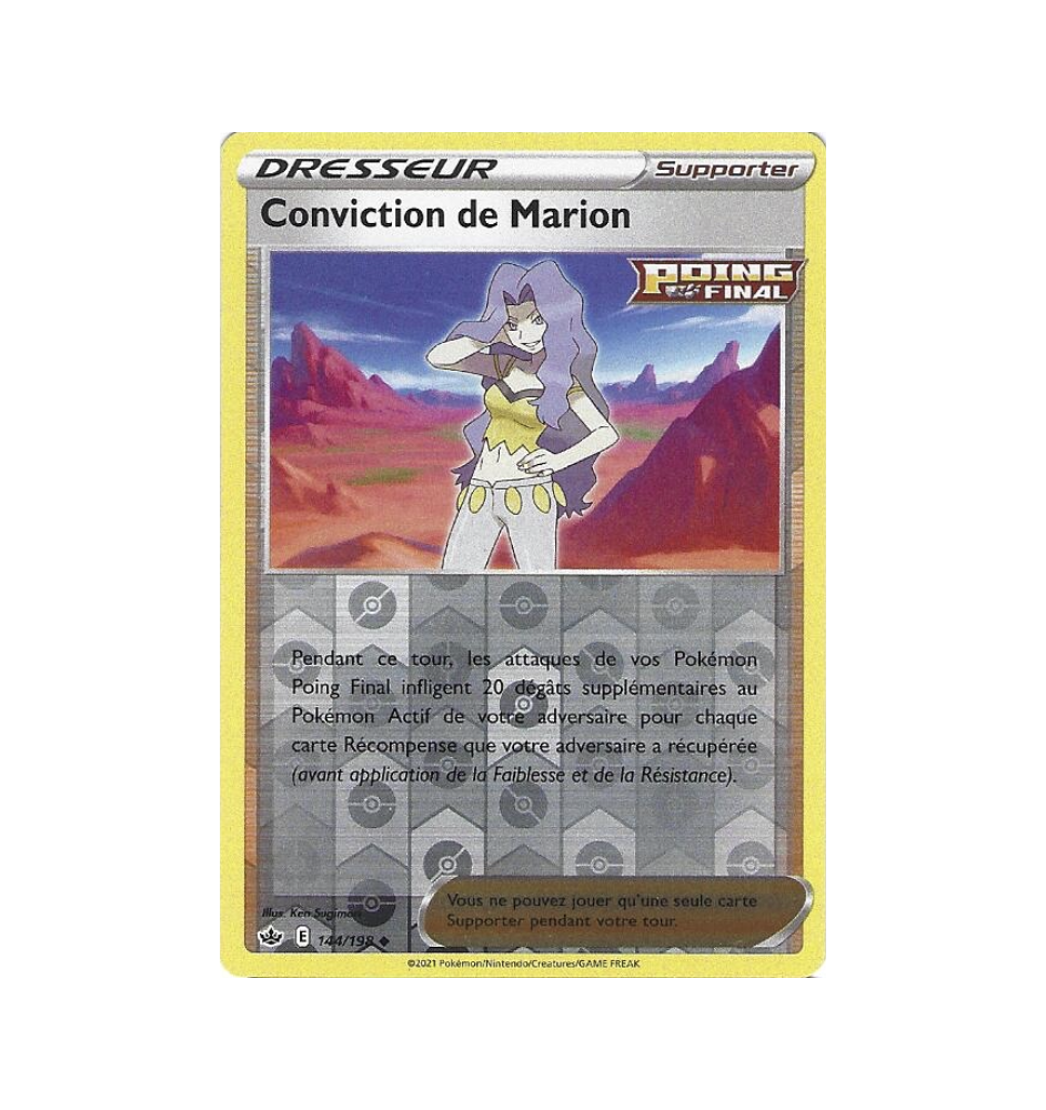 Dresseur Conviction De Marion 144/198 Reverse