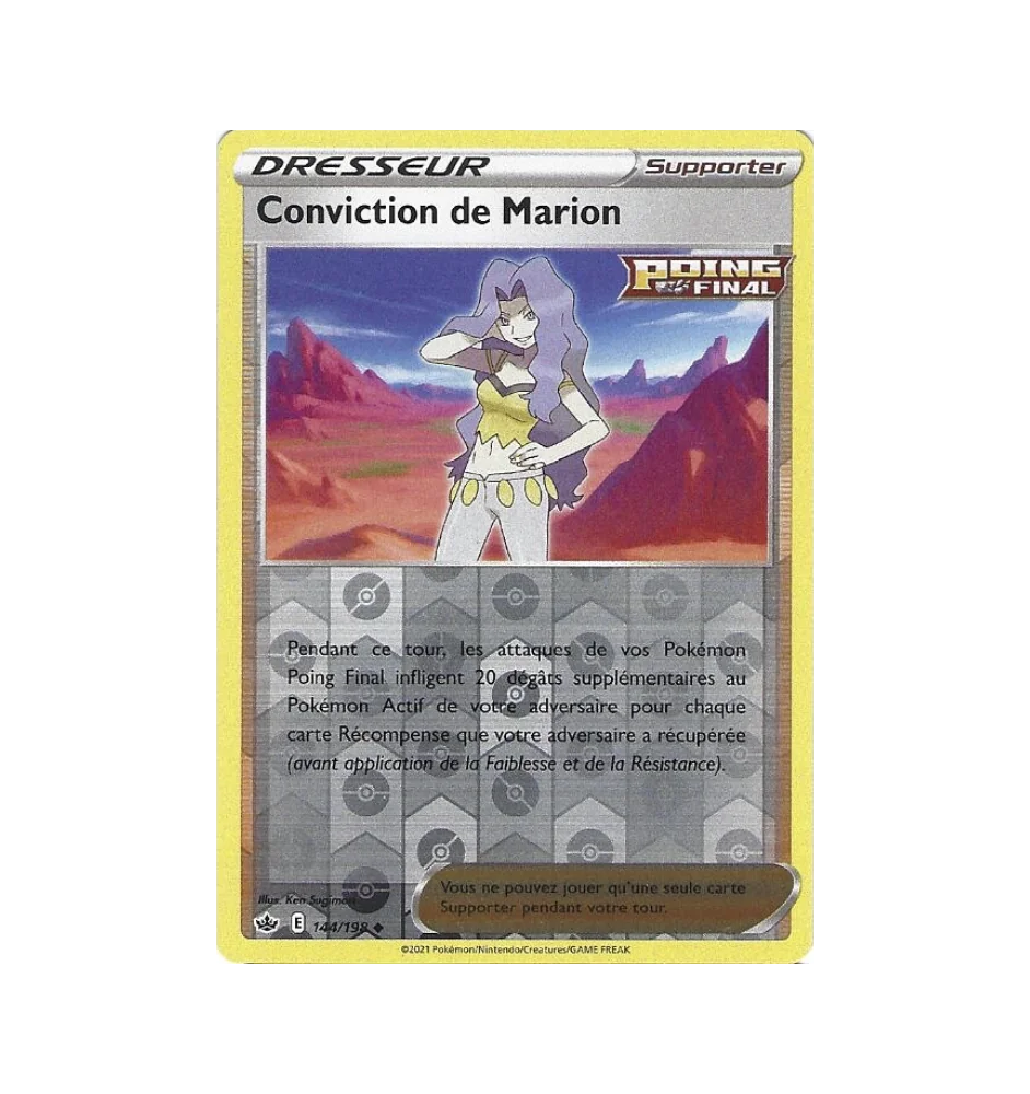 Dresseur Conviction De Marion 144/198 Reverse