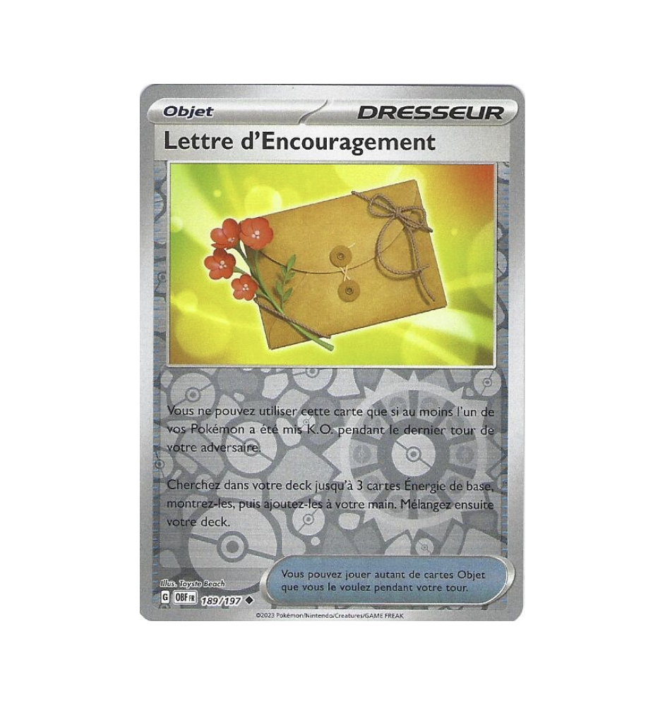 Dresseur Lettre d'Encouragement 189/197 Reverse