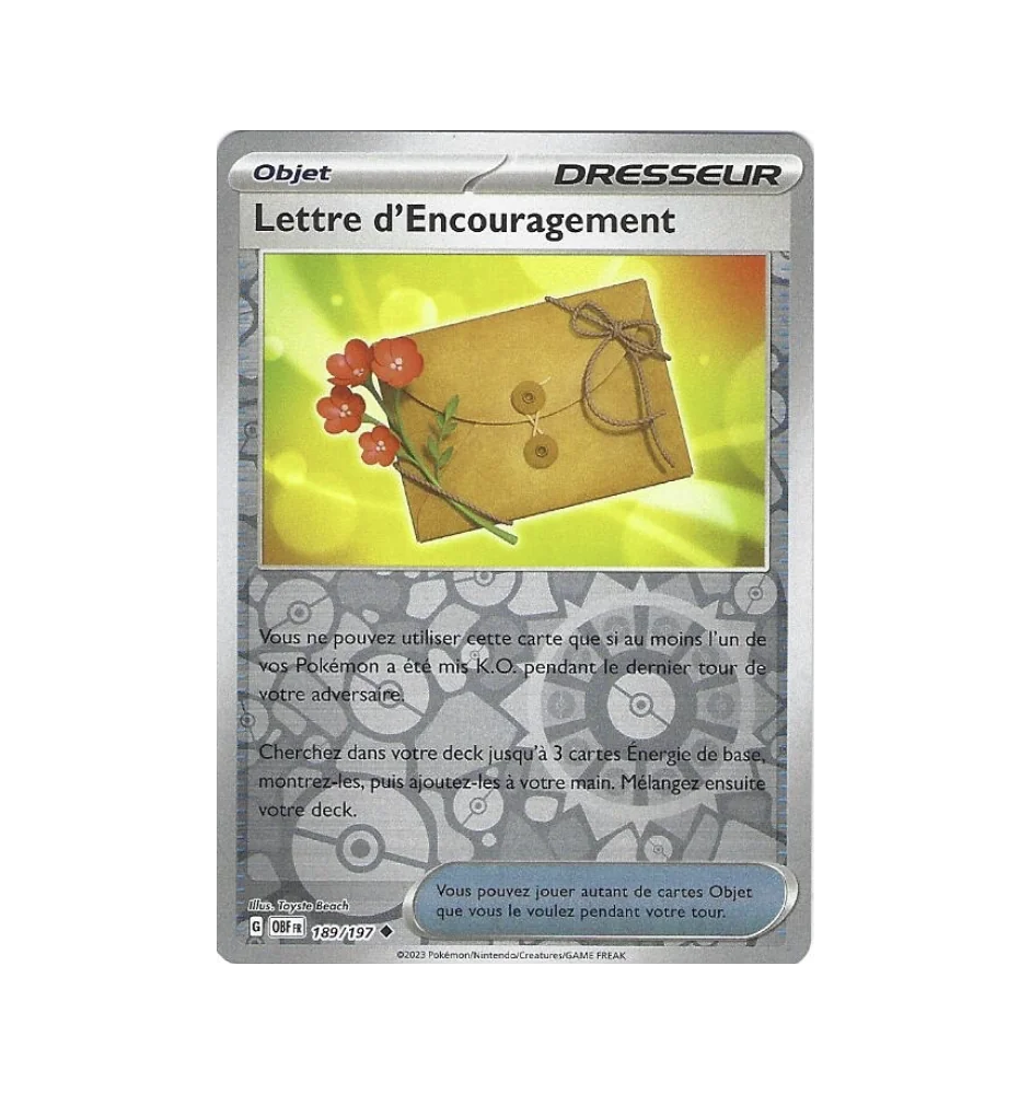 Trainer’s Letter of Encouragement 189/197 Reverse
