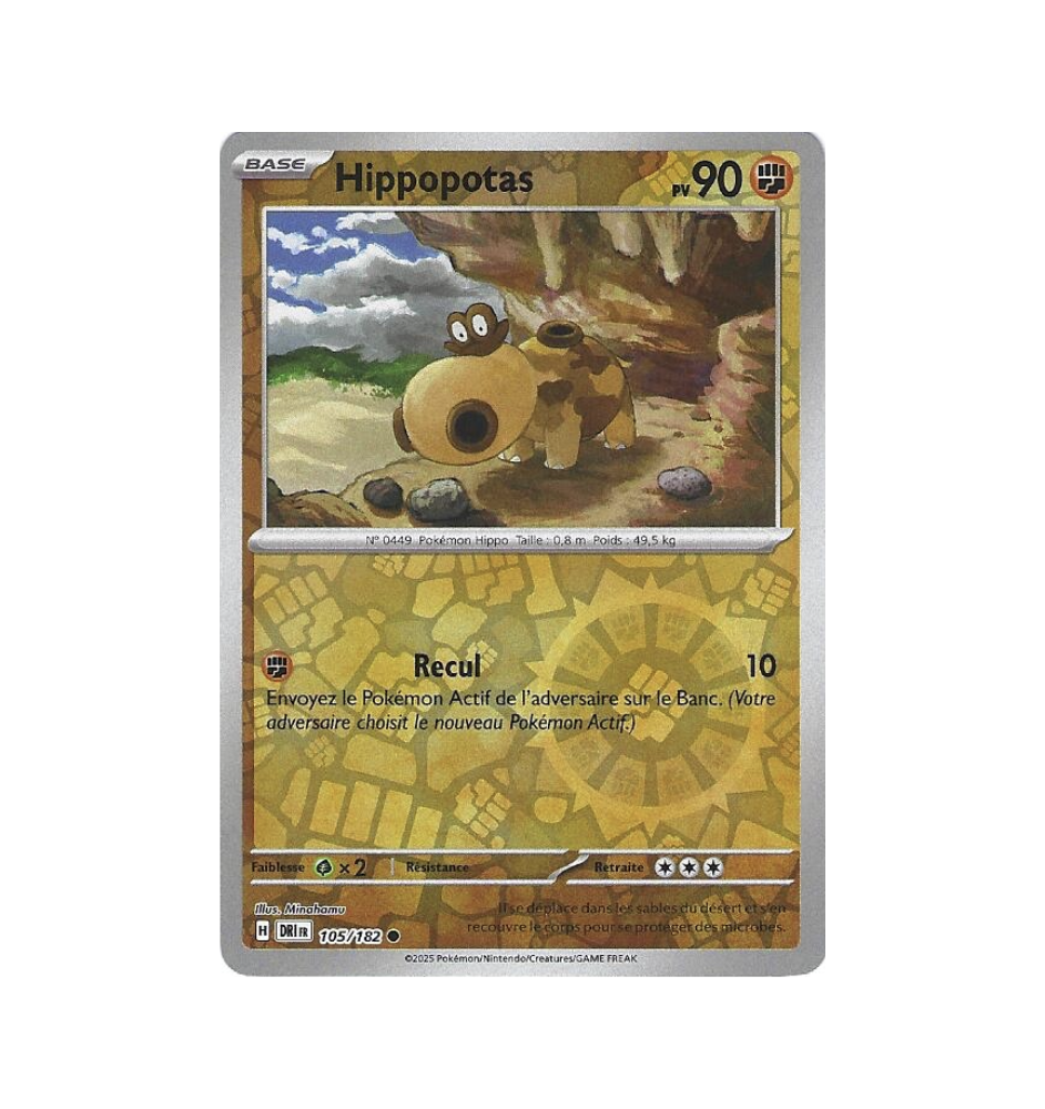 Hippopotas 105/182 Reverse
