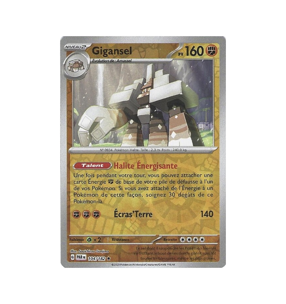 Gigansel 104/182 Reverse