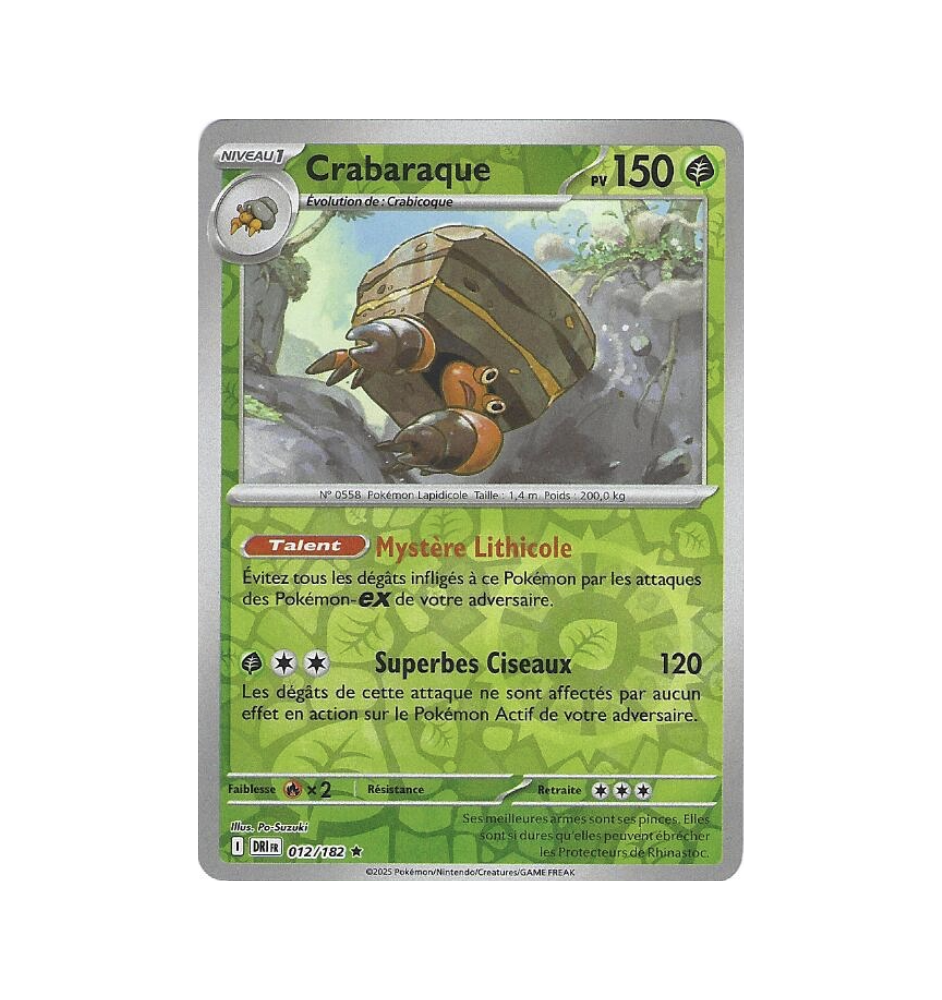 Crabaraque 012/182 Reverse