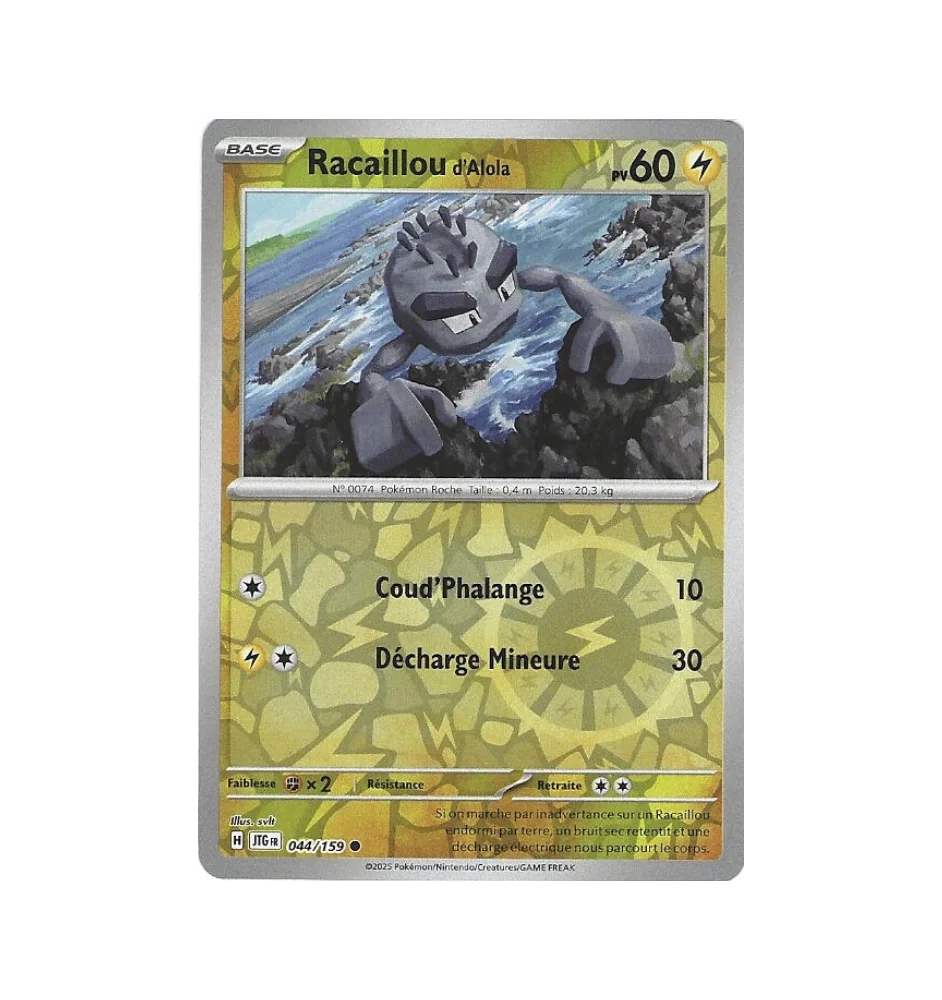 Alola Racaillou 044/159 Reverse