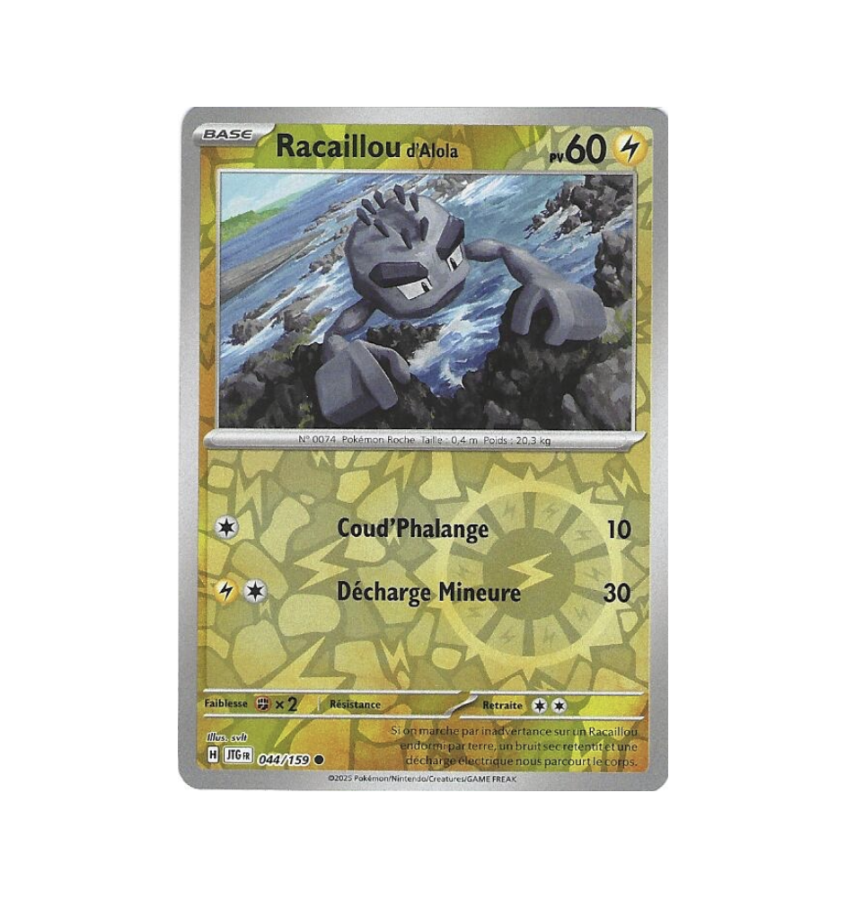 Racaillou d'Alola 044/159 Reverse