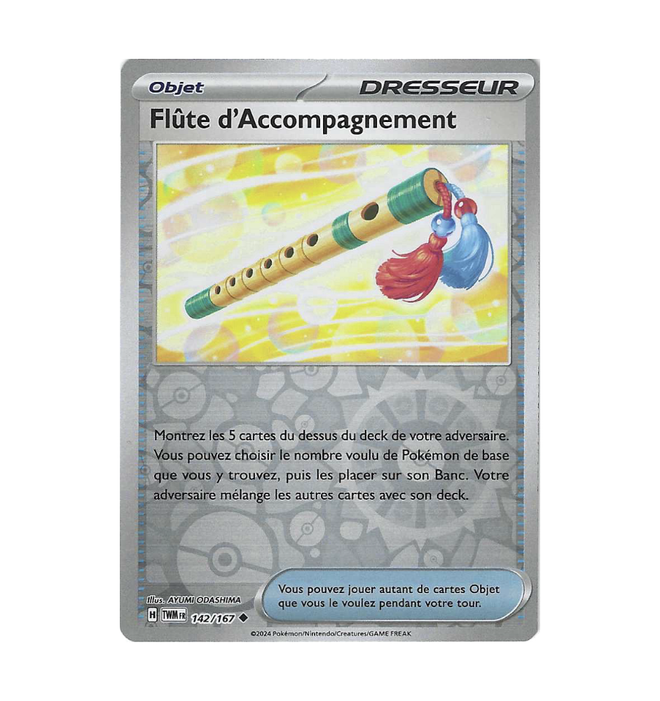 Dresseur Flute d'Accompagnement 142/167 Reverse