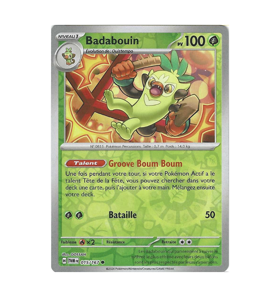 Badabouin 015/167 Reverse