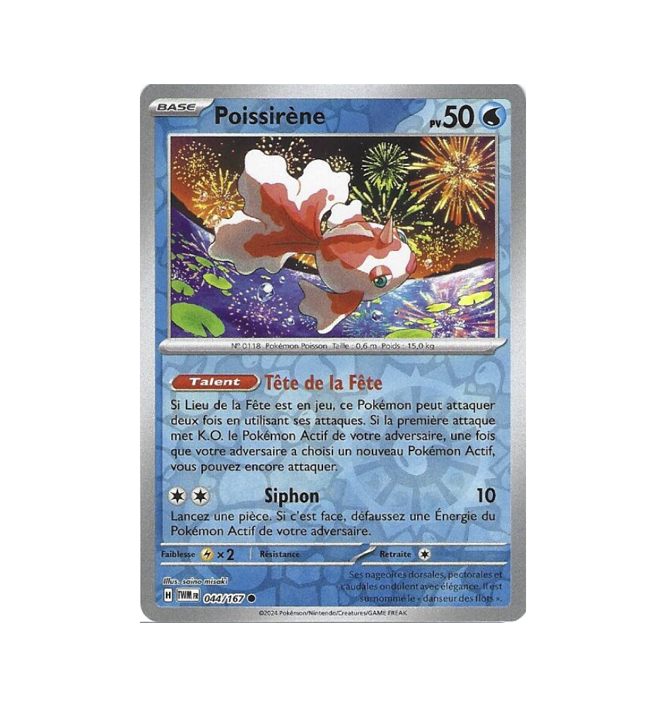 Poissirène 044/167 Reverse