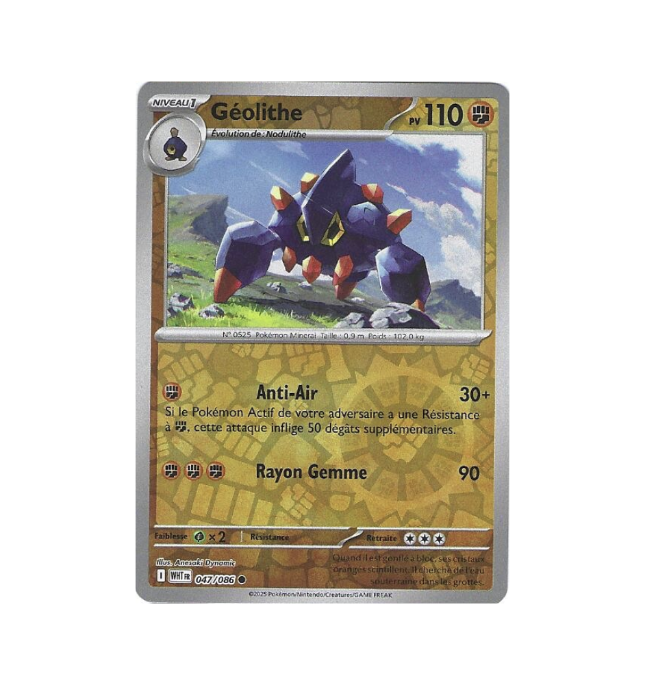 Géolithe 047/086 Reverse