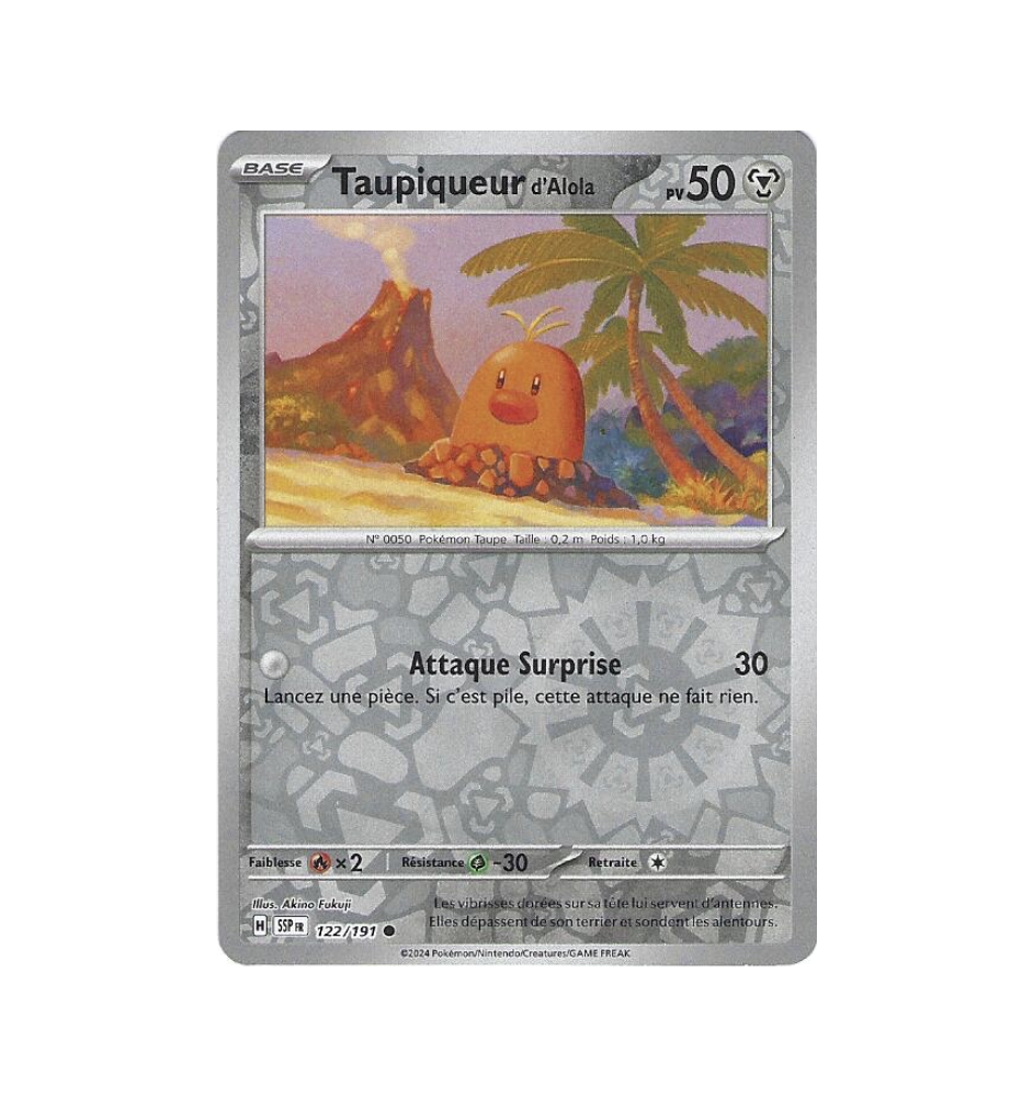 Taupiqueur d'Alola 122/191 Reverse