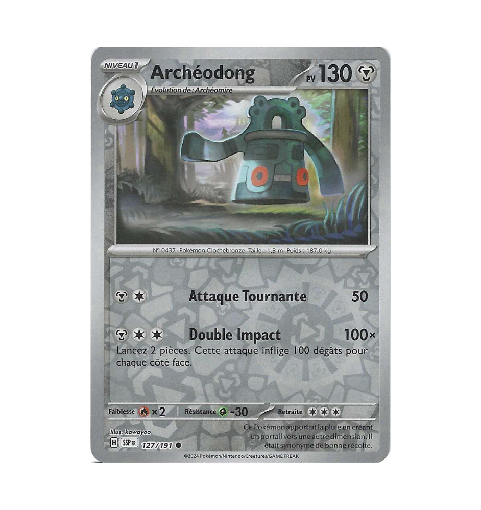 Archéodong 127/191 Reverse