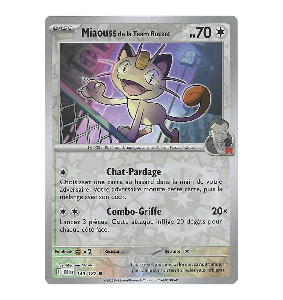Miaouss De La Team Rocket 149/182 Reverse