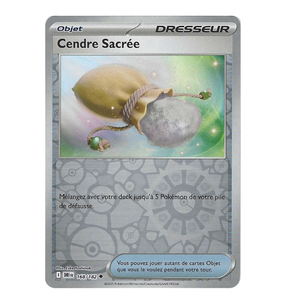 Dresseur Cendre Sacrée 168/182 Reverse