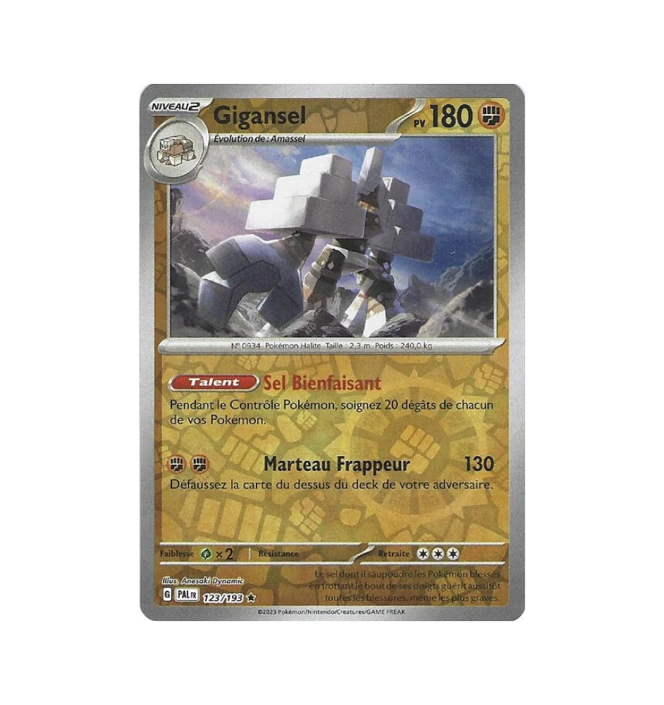 Gigansel 123/193 Reverse Evolutions à paldéa