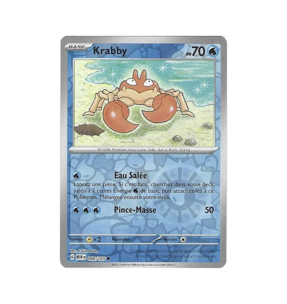 Krabby 098/165 Reverse