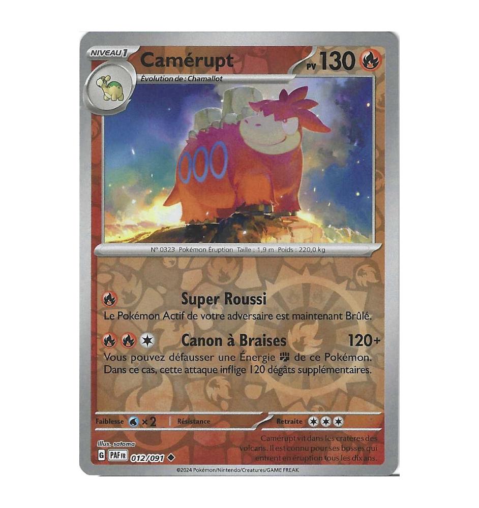 Camérupt 012/091 Reverse