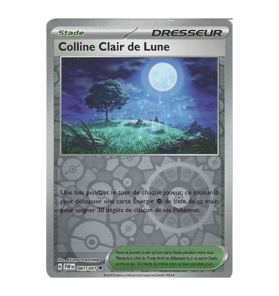 Dresseur Colline Clair De Lune 081/091 Reverse