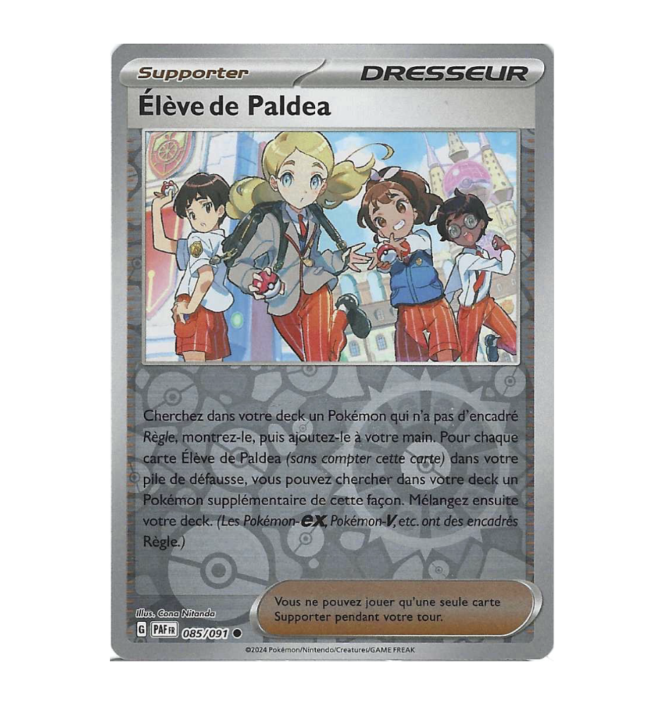 Dresseur Elève De Paldéa 085/091 Reverse