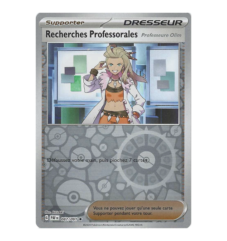 Dresseur Recherches Professorales 087/091 Reverse