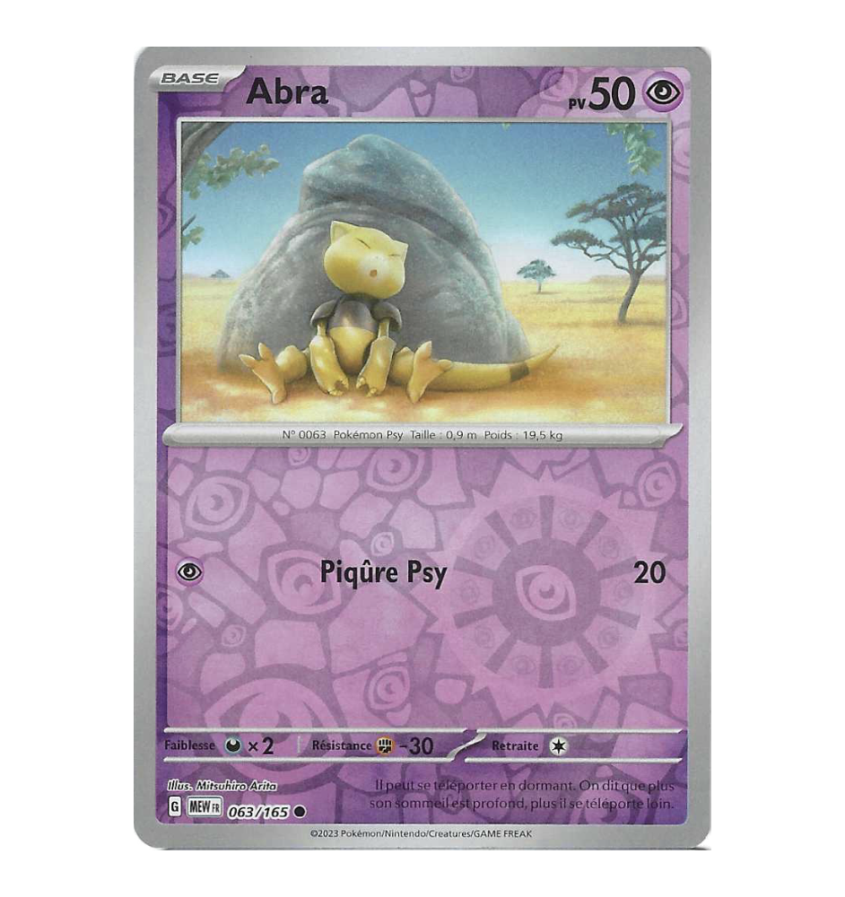 Abra 063/165 Reverse