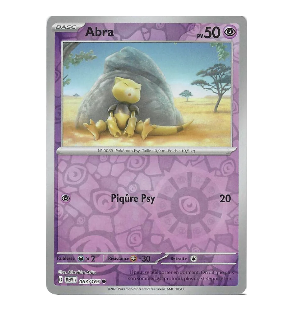 Abra 063/165 Reverse