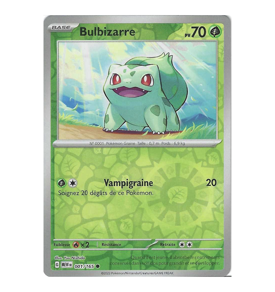 Bulbizarre 001/165 Reverse