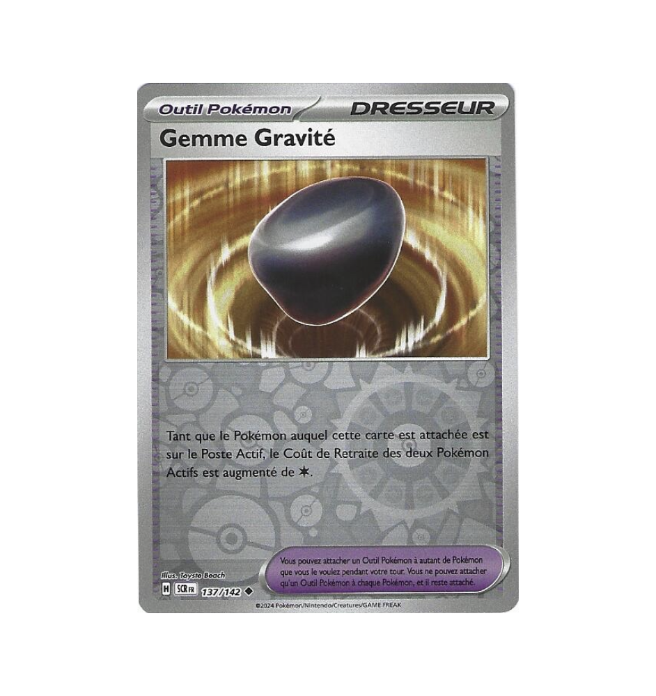 Dresseur Gemme Gravité 137/142 Reverse