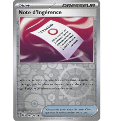 Dresseur Note d'Ingérence...