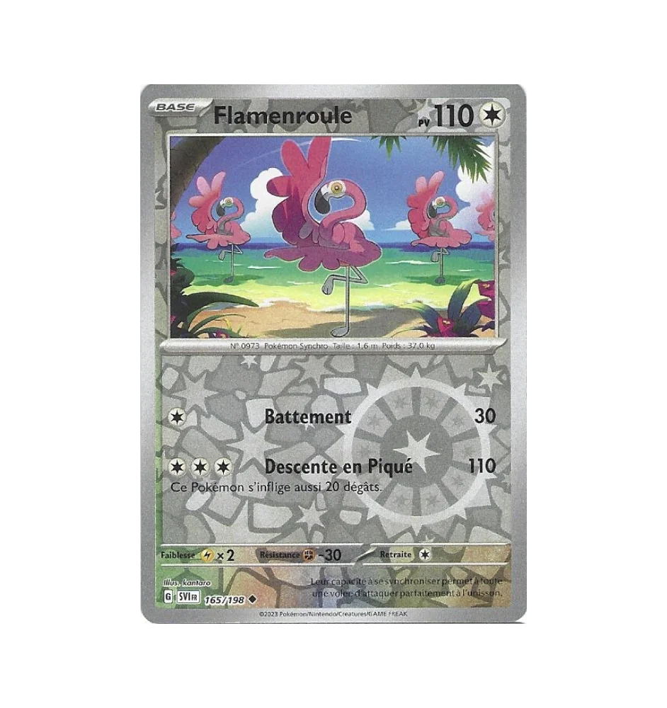 Flamenroule 165/198 Reverse SV1 Ecarlate Et Violet