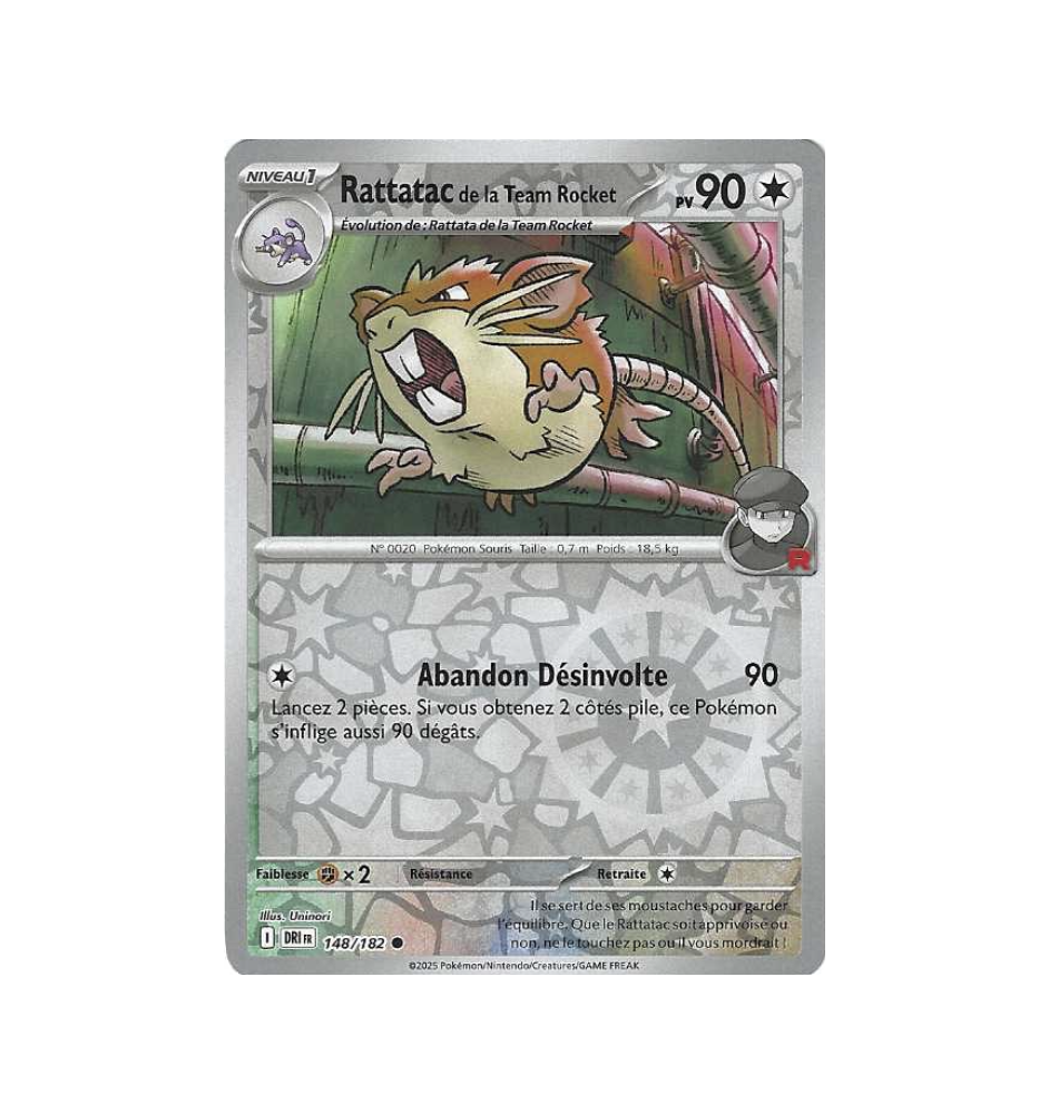 Rattatac De La Team Rocket 148/182 Reverse