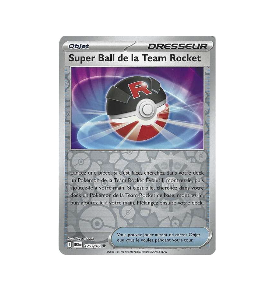 Dresseur Super Ball De La Team Rocket 175/182 Reverse