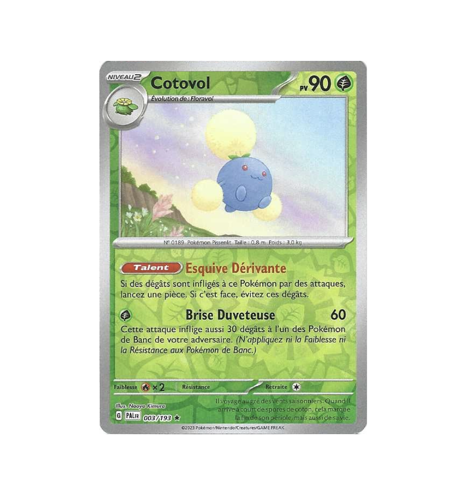 Cotovol 003/193 Reverse