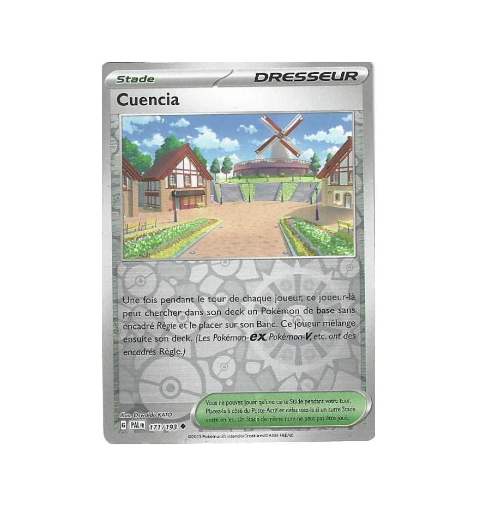 Dresseur Cuencia 171/193 Reverse PAL Evolutions à paldéa